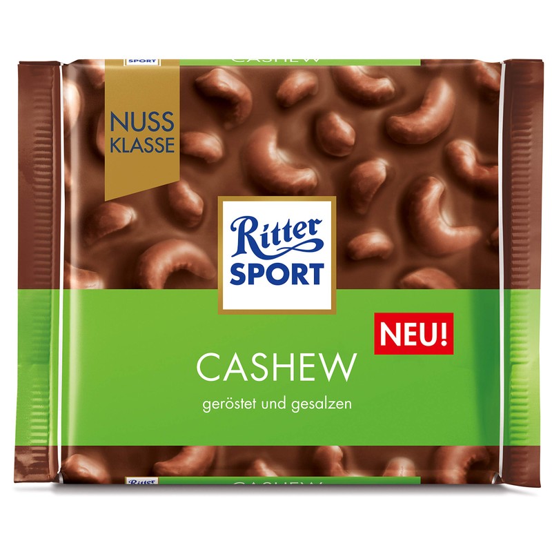 Ritter Sport Cashew 100g/3.52oz 100g/3.52oz (Pack of 2)