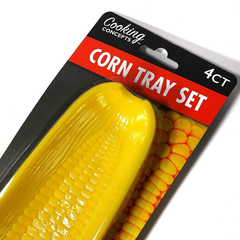 Corn on the Cob Tray Sets 9.5”L x 3”W x