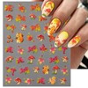IDDFEVE Embossed Fall Nail Art Stickers, 5D Thanksgiving Day Nail