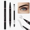 Eyebrow Pencil,2-in-1 Waterproof Eyebrow Pen with 4 Tip Brow Pen