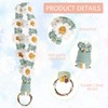 Boho Handmade Macrame Keychain Wristlet Keychain Daisy keychain Weave Exquisite