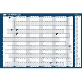 Sasco Unmounted Original Year Wall Planner 2026 Poster (915 x 610mm) 2410262
