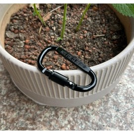 Camping & Travel Multi-Purpose Aluminum Alloy Buckle Chain Hook Black 6ea