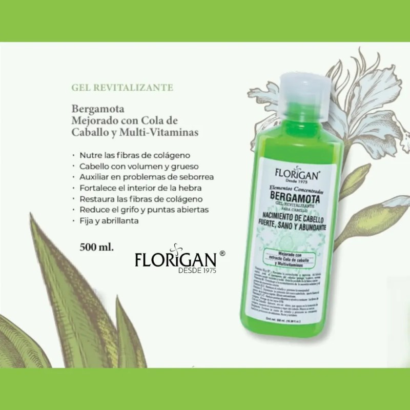 Bergamota Tonico Y Gel Anticalvicie Estimulante Florigan®