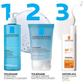 La Roche-Posay La Roche-Posay Anthelios Light Fluid Facial Sunscreen SPF 60 | Lightweight Sunscreen For Face | Fluid Texture | Broad Spectrum SPF + Antioxidants | Oil Free & Oxybenzone Free | Travel Size 1.7 Fl. Oz.