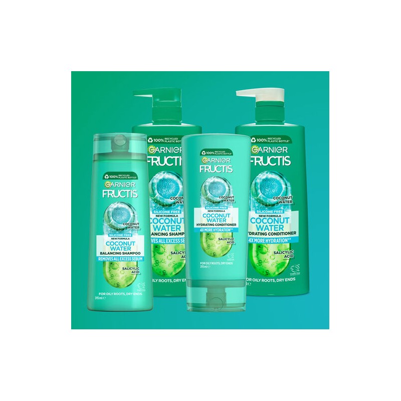 Garnier Fructis Coconut Water Shampoo 315mL