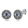 YEESIA Evil Eye Earrings for Women 925 Sterling Silver Blue