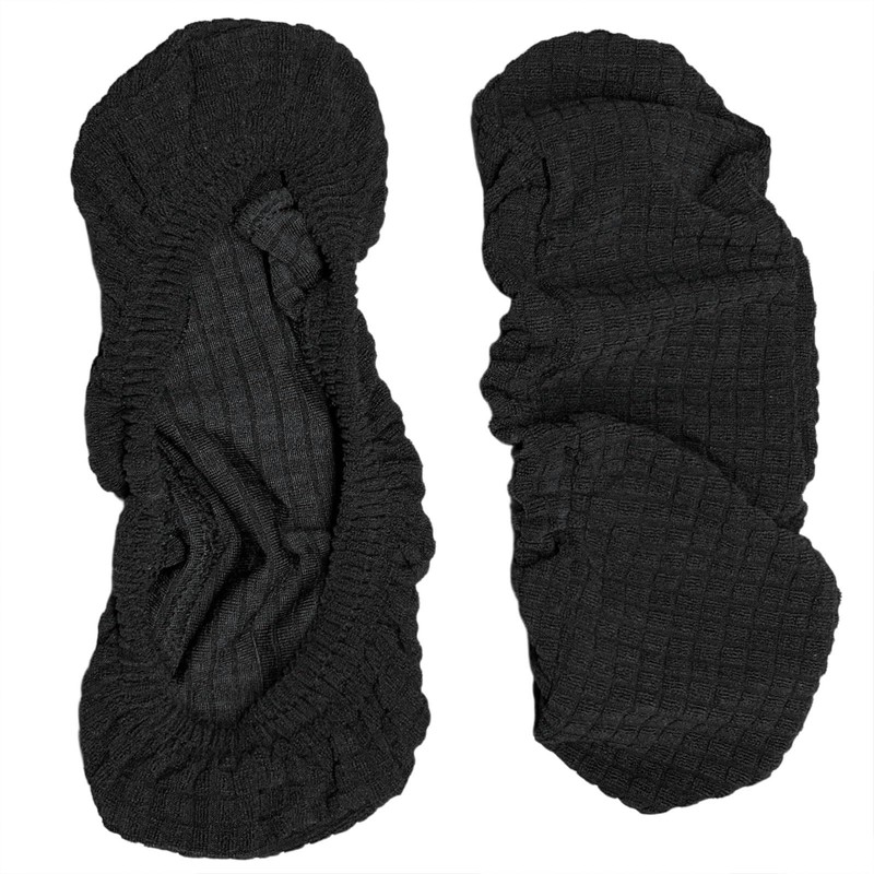 Melaluxe Stretch Office Chair Armrest Covers, Arm Rest Slipcovers (Black)