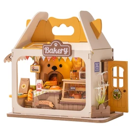 Rolife DIY Mini House Building Miniature Kit Teddy Breadbox, Miniverse Lifestyle Bookshelf Decoration, Cute Craft Kits for Women or Girls 14+, Kawaii Gifts Hobbies for Crafters (Teddy's Breadbox)