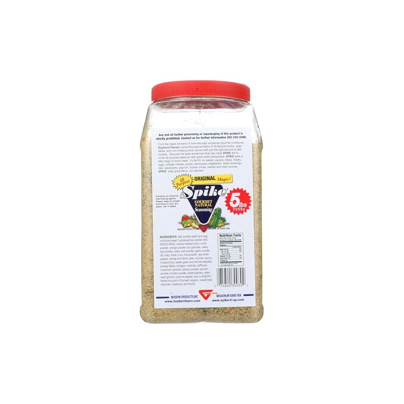 Spike Original Seasoning 5lb Bulk
