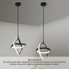 LED Pendant Light Fixture Height Adjustable Globe Modern Hanging Chandelier