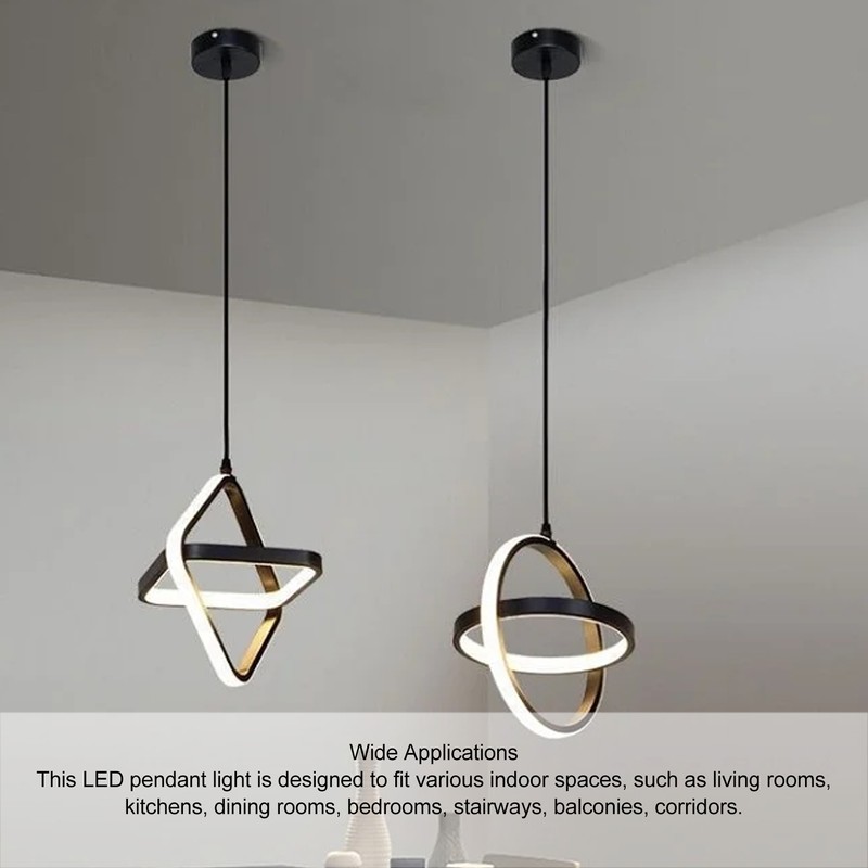 LED Pendant Light Fixture Height Adjustable Globe Modern Hanging Chandelier