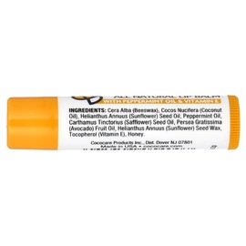 Cococare All Natural Lip Balm, Beeswax, 0.15 oz (4.2 g)