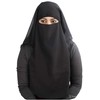 3-Layer Saudi Niqab for Women – Breathable Georgette, Full Face