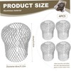 4Pcs Downspouts Gutter Guard 3 Inch Expandable Mesh Aluminium Downspout