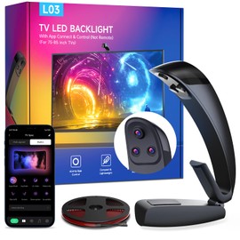 FFJ TV Backlight, 18ft RGB LED Strip Lights that Change with 75-85 Inch Screen, Smart App Control, Music Sync, for Home Decoration - Upgraded Version