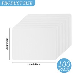 KEJJNYER 100 Pack 5x7 White Blank Cardstock, 350 GSM Flat Cards Stock Printer Paper, Business Message Blank Flash Cards for DIY, Memory, Note, Present Tags