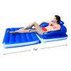 Northlight 74" Blue Convertible Lounge Chair Inflatable Swimming Pool Float