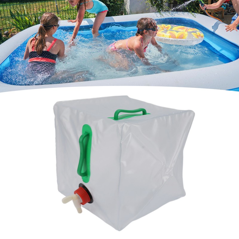 20L Pool Weight Sand Bags Dual Handle Folding Transparent Waterproof