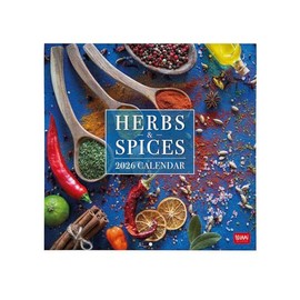 Legami - Herbs & Spices 2026 Wall Calendar, Large Wall Calendar, Year and 12 Month Planner, in 6 Languages, Space for Notes, Zodiac Signs, International Holidays, 30 x 29 cm