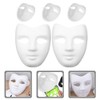 Alipis Paper Mache Masks 5pcs White Paper Mask Diy Full
