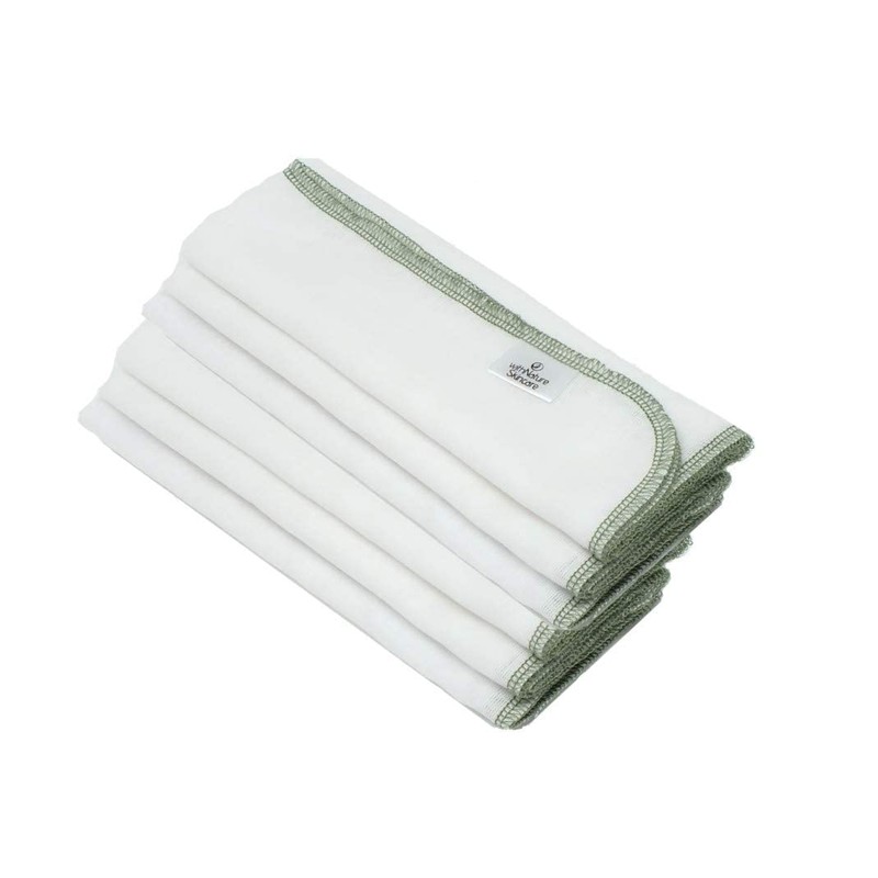 (Pack of 6) Pure & Gentle Muslin Face Cloths by