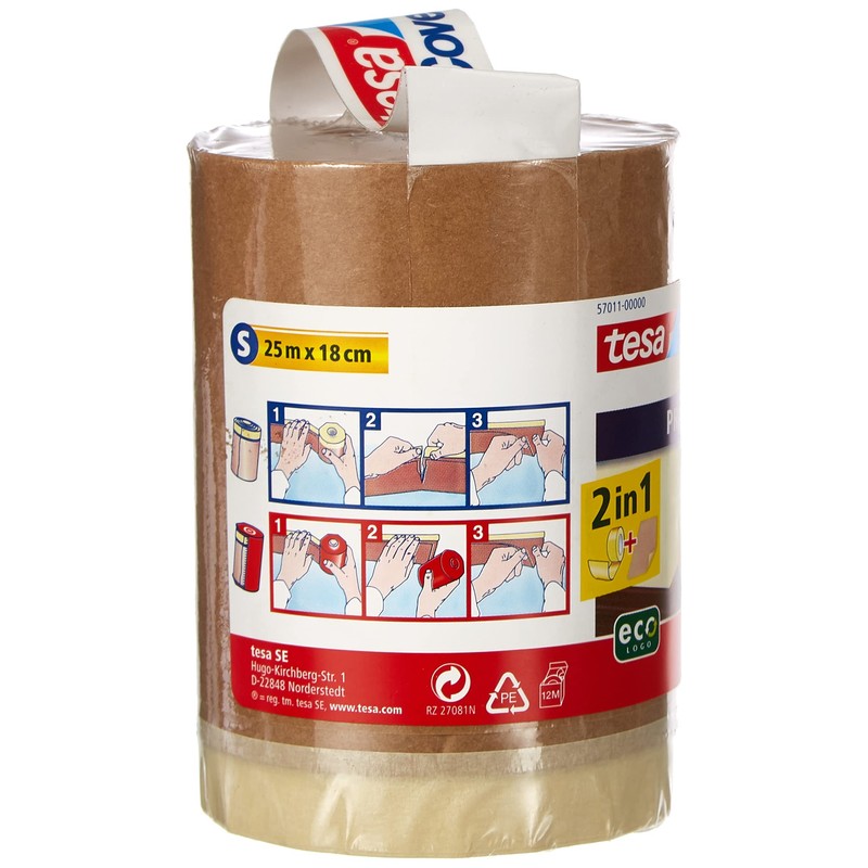 tesa Easy Cover Premium 57011-00000-03 Masking Paper Refill Roll
