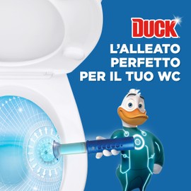 Duck Fresh Discs Base per Dischi Gel Igienizzanti WC, Fragranza Marine, Confezione da 1 Applicatore e 6 Dischetti