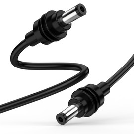 AGVEE 6.6ft Starlink Mini DC to DC Cable – 20V/7A 140W Power Rated | Overcurrent 10A DC 5521 Barrel Plug & Low-Resistance Wire | Heat Reduction Design, Black