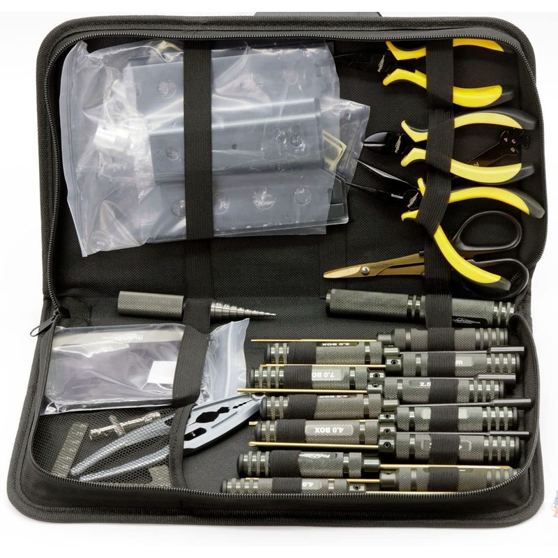 Powerhobby RC Tool Set Screwdriver Pliers Wrench, Body Reamer Stand