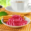 Colombina Cinnamon Striped Flavor Discs, Red & White, Bulk Hard