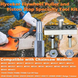 Hyceker Flywheel Puller Piston Stop Specialty Tool Kit for Stihl MS261 MS271 MS291 MS311 MS391 MS341 MS361 MS362 MS382 MS441 MS201T MS500i Chainsaw TS410 TS420 TS480i TS500i Cut-Off Saw 5910 890 4504