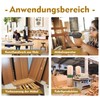 10er-Satz M8-Muttern, T-Flansch-Muttern, Einschraubmuttern, Rundfuß, Einpressmuttern zur Befestigung, Verbindungsmöbel (M8)