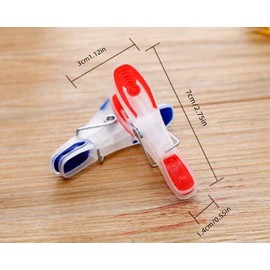 Plastic Clothespins, 48Pcs Laundry Drying Clothes Pins Clips, Non-Slip Clothespins,Utility Clothes Clips, Plastic Clothes Pegs Windproof Clothespin, Socks Clips, Plastic Laundry Pegs, Mini Clothespins