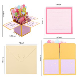 CIEHER 13th Birthday Pop Up Card for Teenagers, Unique 3D Greeting Card, Birthday Gifts for Girls & Boys