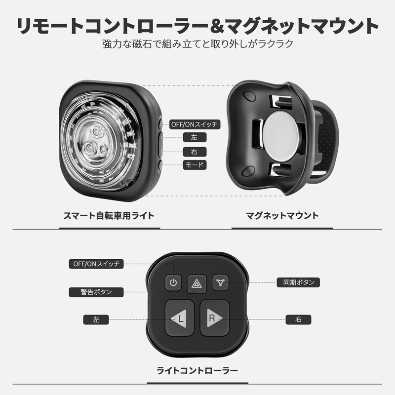 Tail Light, Compact, Waterproof, Smart, Bicycle Taillight, Headlight, USB Charging