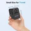 Travel Adapter Worldwide, Unidapt Universal Travel Plug with 3USB C