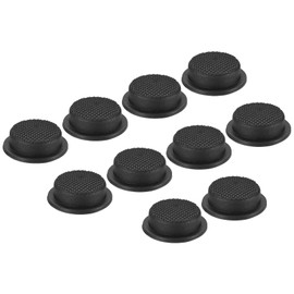 PATIKIL 0.63" LED Flashlight Switch Cap, 10 Pcs Silicone Soft Boot Cover for Push Button Switch Electric Torch Handheld Flashlights DIY Project, Black
