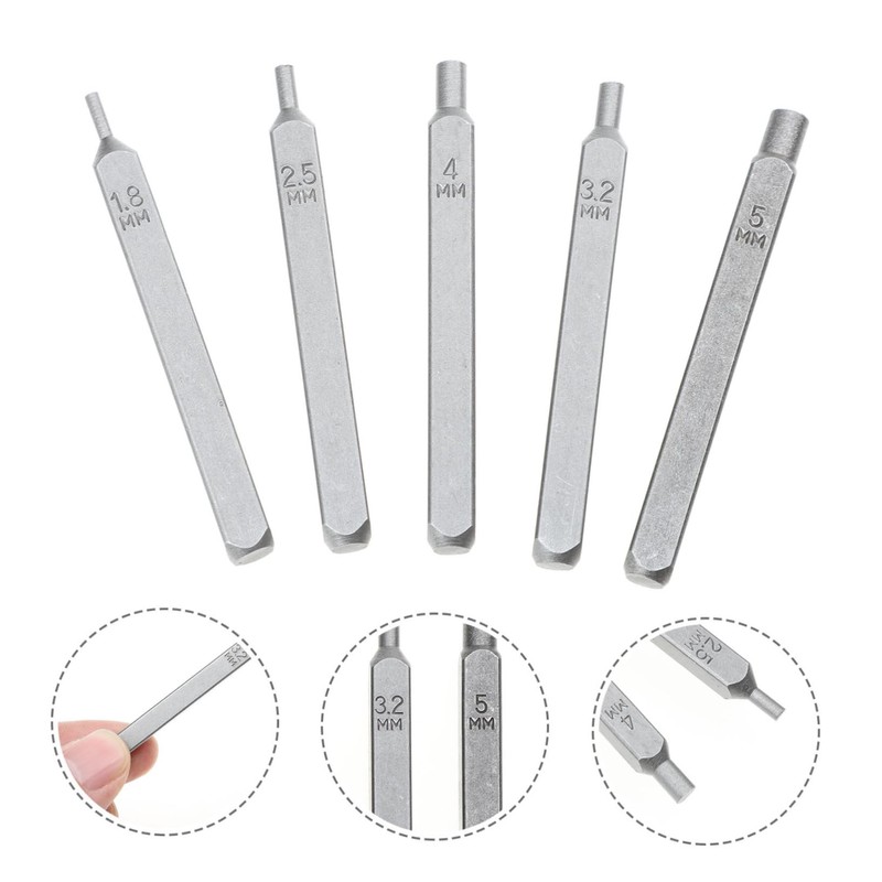 OHPHCALL 5pcs Imprinter for DIY Jewelry Craft Durable Stamping Tools