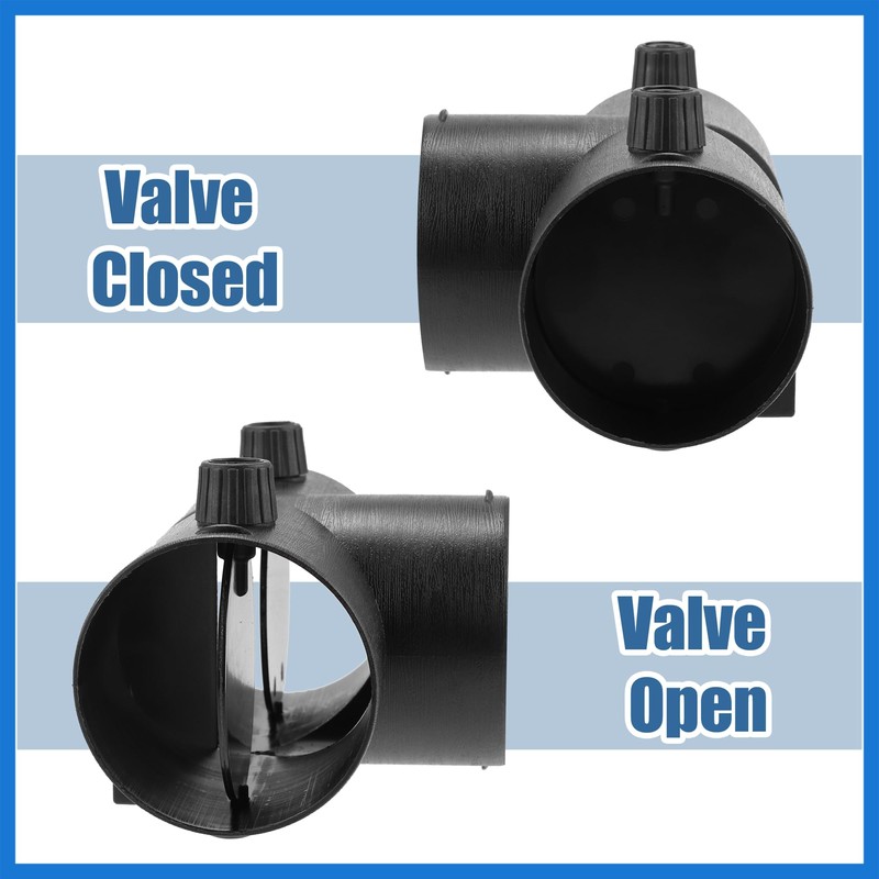 VekAuto 75mm Car Heater Warm 3 Way Elbow Pipe T