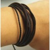Unbranded Men's Adjustable Rope Wristband-Brow