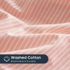 Wake In Cloud - Striped Cotton Duvet Cover Set, 100%