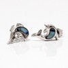 Magnetic Therapy Earrings Dolphin with abalony
