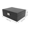 Double Layer Jewelry Box Soft PU Leather Jewelry Storage Organizer