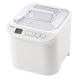 Yamazen YXA-101(W) Yogurt Maker, Low Temperature Cooking, Drink Yogurt, Sweet Sake Maker, Compatible with Milk Packs, Fermented Foods, Temperature Adjustment, Timer Function, Recipe Book Included