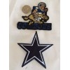 (2) Dallas Cowboys  Vintage Embroidered Iron On Patches Patch Lot  3” X 3”