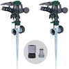 Melnor 65176AMZ Pulsating Sprinkler Dual Pack with Metal Spike