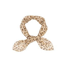 OVOY Women Leopard Scarf Lightweight Chiffon Square Scarf for Spring Summer Season Neck Scarf Leopard Accessory for Women