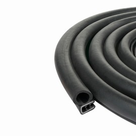 Door Rubber Strip Horizontal Bulb car Door weatherstripping (5 Feet)