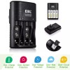 EBL 4~8 Slots Smart Charger For AA AAA Rechargeable Batteries